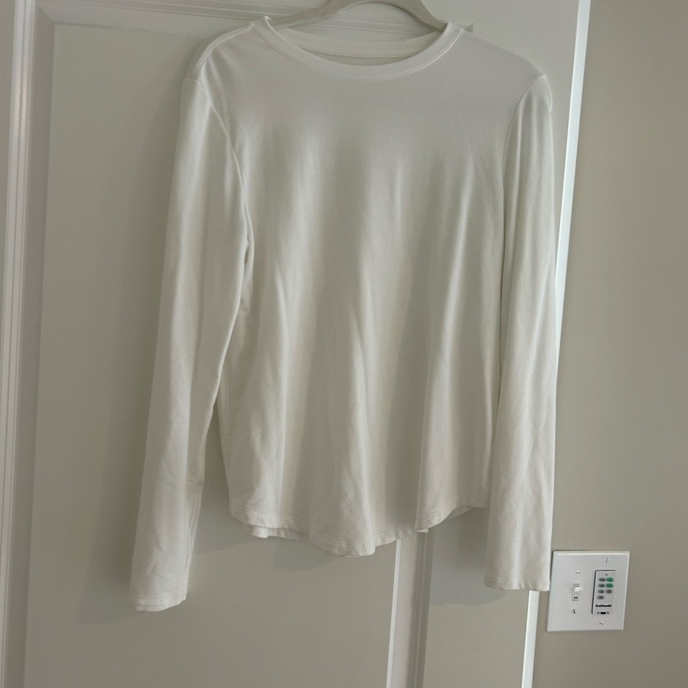 Lululemon Athletica White Long Sleeve Top